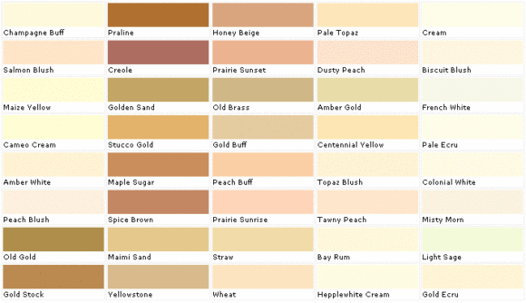 Lowe'sPaint Colors chart