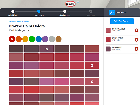 Glidden Paint Color Chart Plan for Home Design